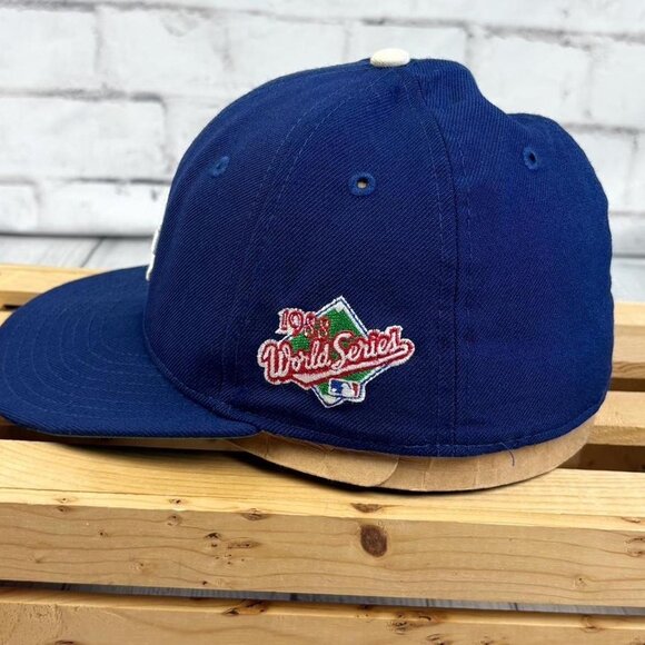 Vintage Los Angels Dodgers World Series 1988 New Era Fitted Baseball Cap 7 1/2 - Picture 3 of 8